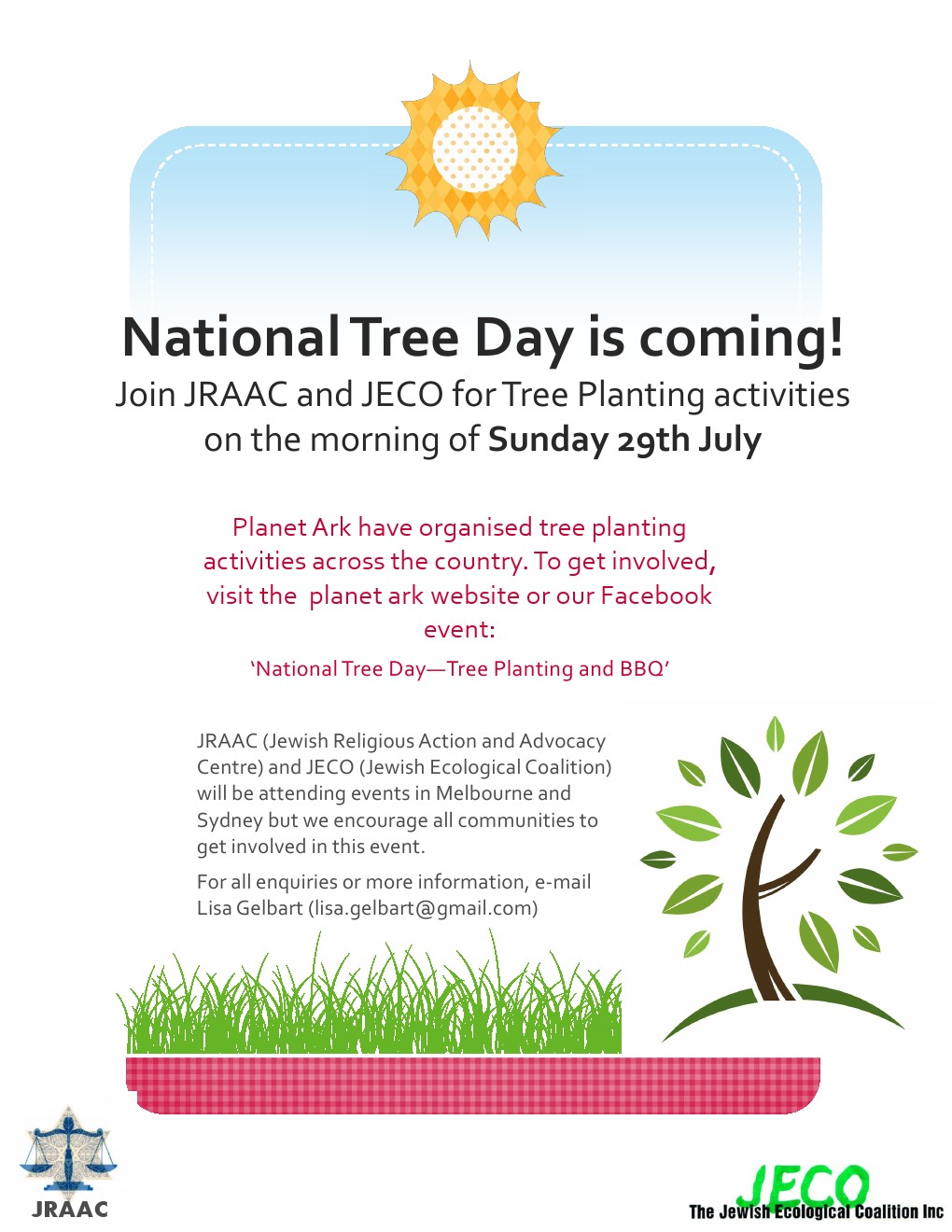 National Tree Day Jewish Ecological Coalition